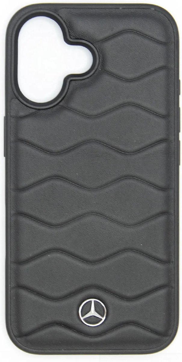 Mercedes-Benz-iPhone 16-Backcover hoesje-Waves-Zwart