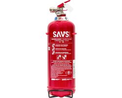 SAVS Brandblusser schuim 2 liter - 5A 34B - Met montagebeugel - Europese productie - Schuimblusser