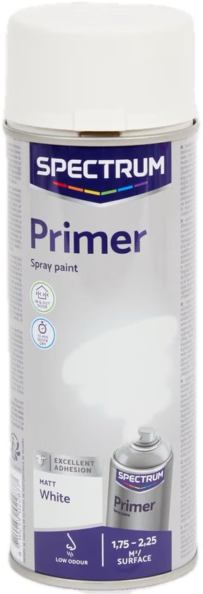 Foto: 3x 400ml primer spuitverf wit