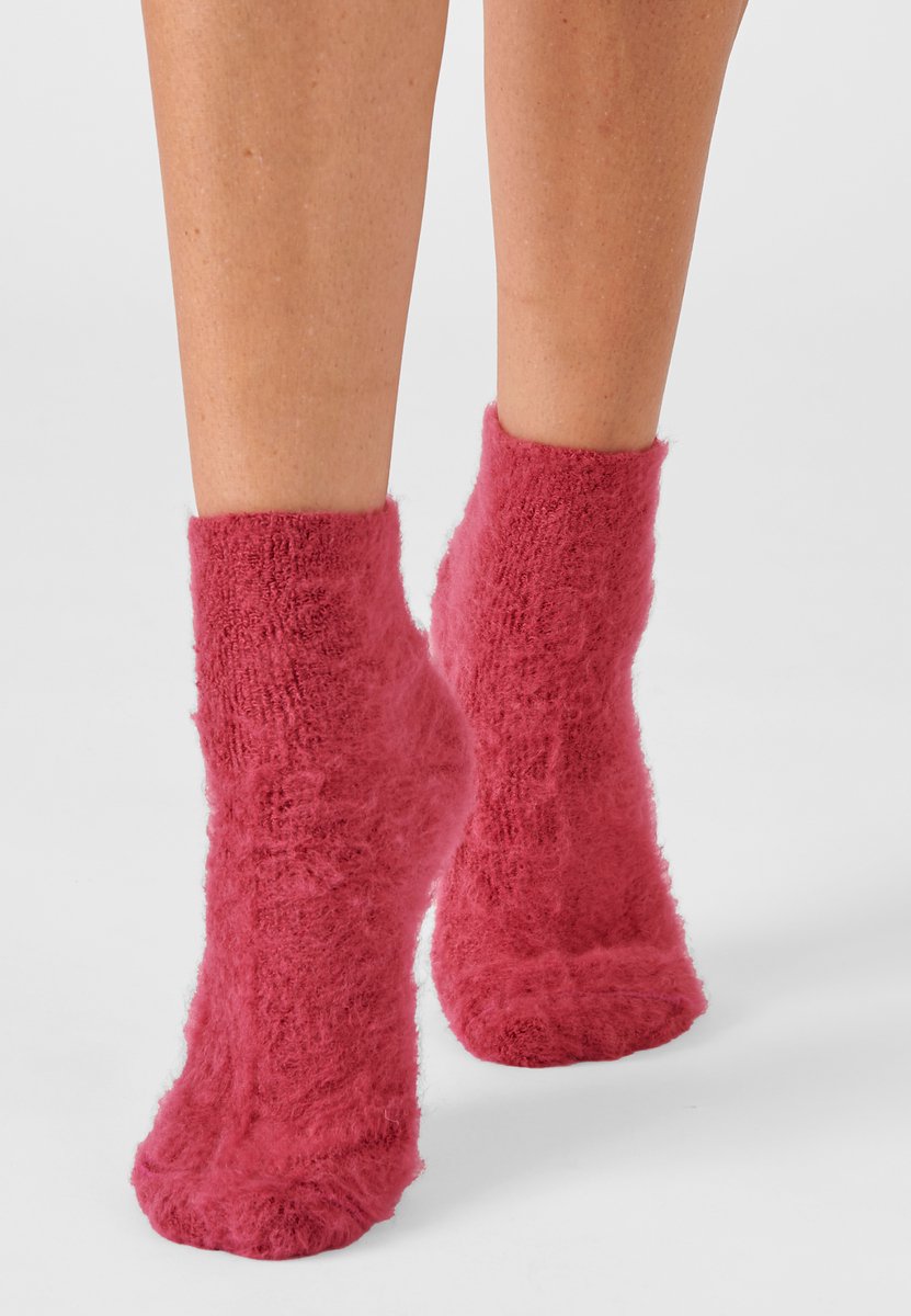 Damart - Omkeerbare halfhoge sokken tricot Thermolactyl. - Dames - Rood - 39/41