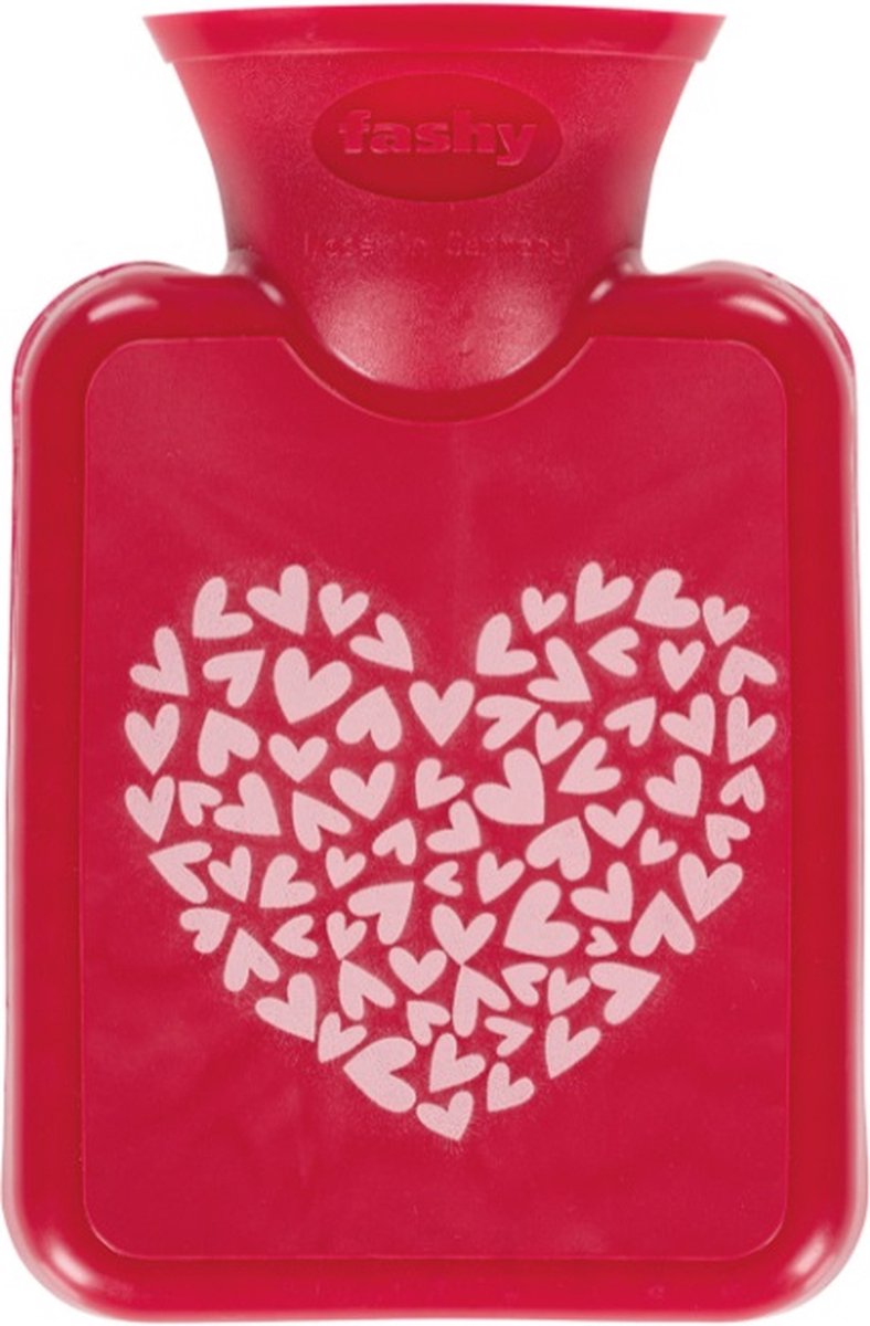 Goedkoopste Fashy - Handwarmer - Rood met Hartjes - 0,3 liter