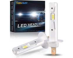 2 Stuks 12000lm H1 Led Koplamp Lamp H1 Led Canbus H3 Led Mistlicht Zonder Ventilator Draadloze Mini Formaat Auto Lamp 12V 6000K Wit