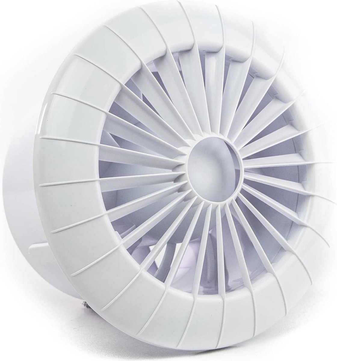 Badkamer Ventilator Wandventilator hygrostaat vochtsensor kunststof wit-12cm-badkamer-woonkamer-kelder
