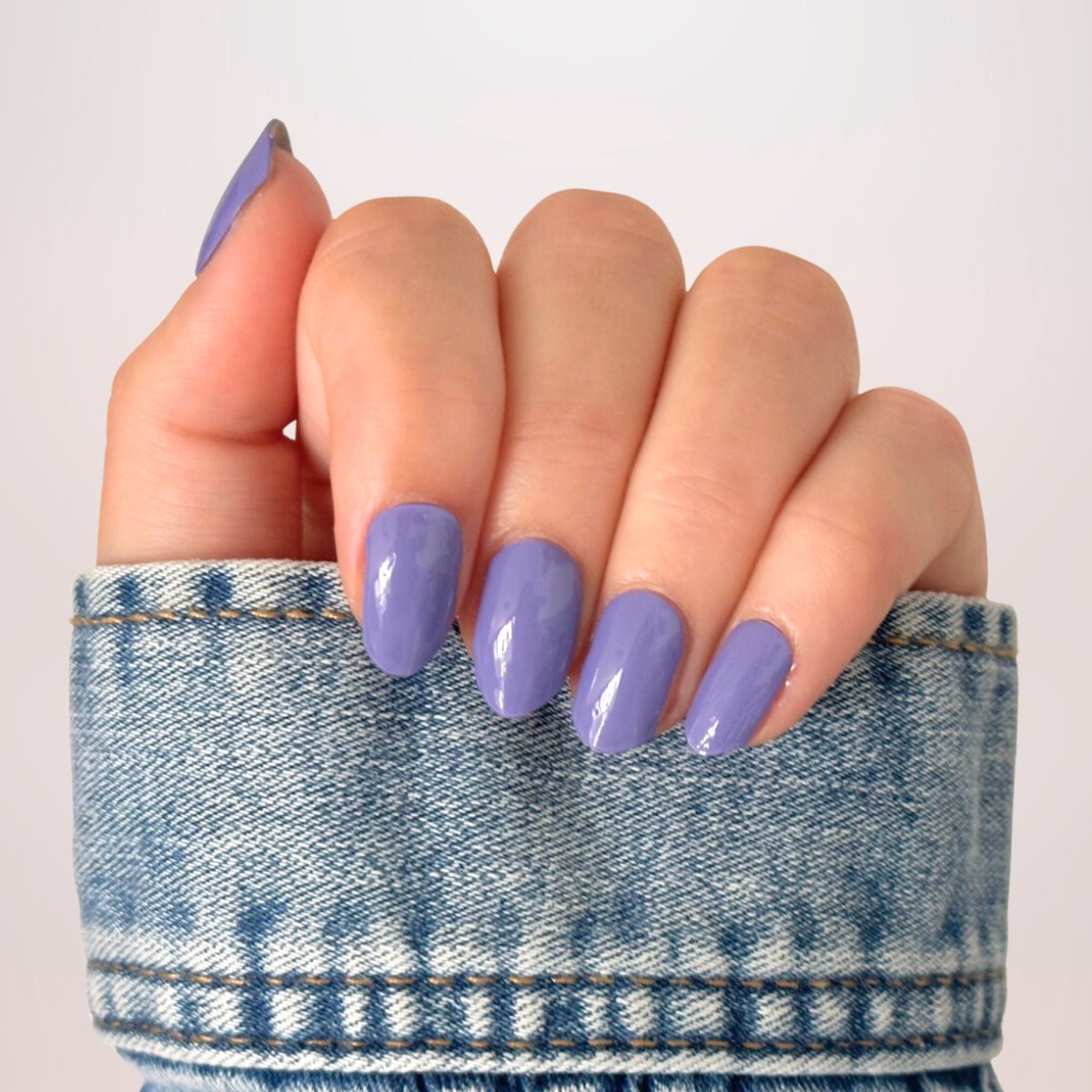 Goedkoopste BIMA Nails - Gellak Nagel Stickers - Gel Nagel Wraps - Effen/Solid Paars - Purple Rain