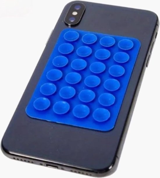 Foto: Zuignap voor op telefoon hoesje sterke zelfklevende telefoonhoeshouder telefoonhouder telefoonaccessoires zuignap donkerblauw selfie auto douche spiegel gym sportschool accessoires make up telefoonhoesjes zelfklevend 