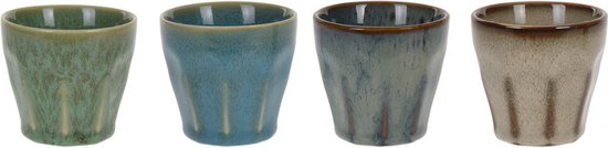 Kitchen Trend 4 verschillende espressokopjes. Inhoud van 9 cL
