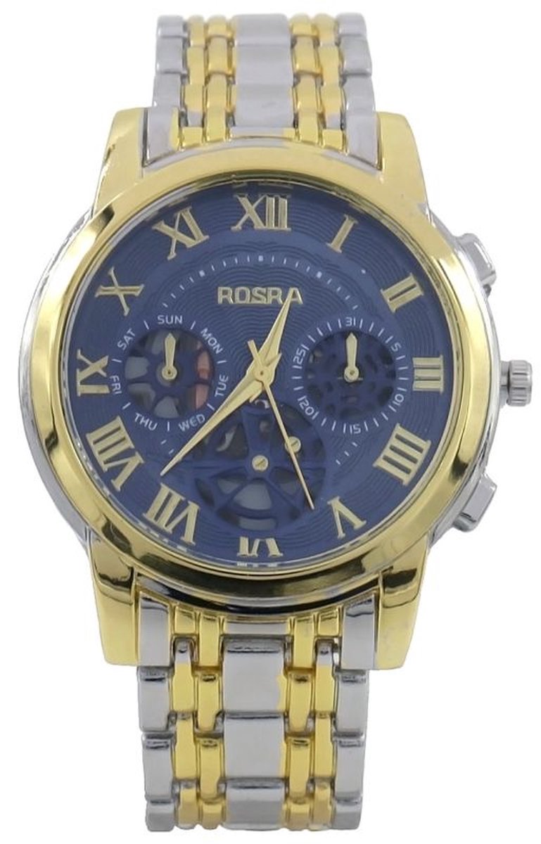 Horloge - klok - tijd - sieraad - accessoire - rechthoekig - tijd - pols - goudkleurig - hip - trendy - chique - cadeau -geschenk - feest - heren - mannen - feestdagen - verjaardag
