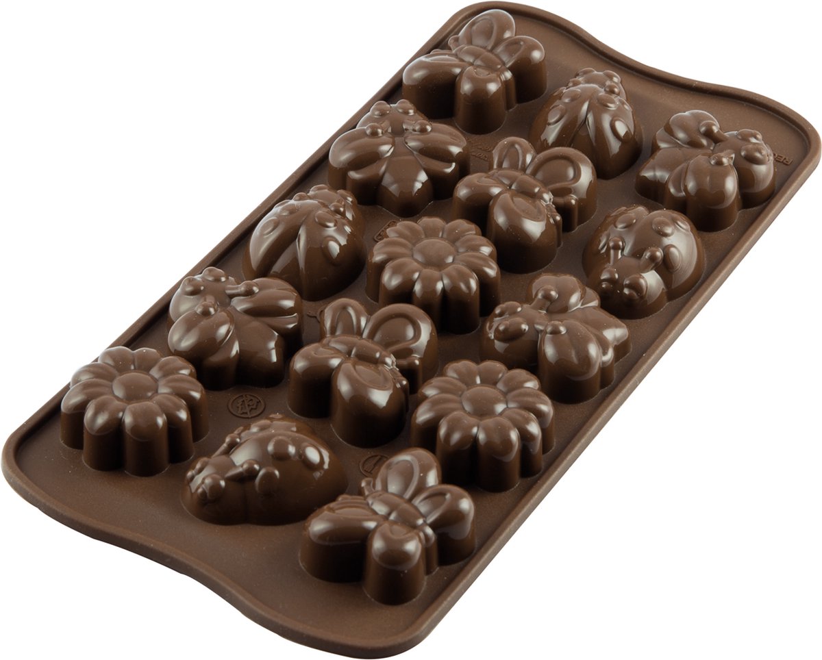 Silikomart Siliconen Mal 3D Chocolates Voorjaar