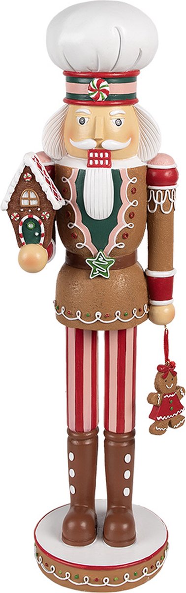 Decoratie Beeld Notenkraker 13x12x46 cm Bruin Kunststof