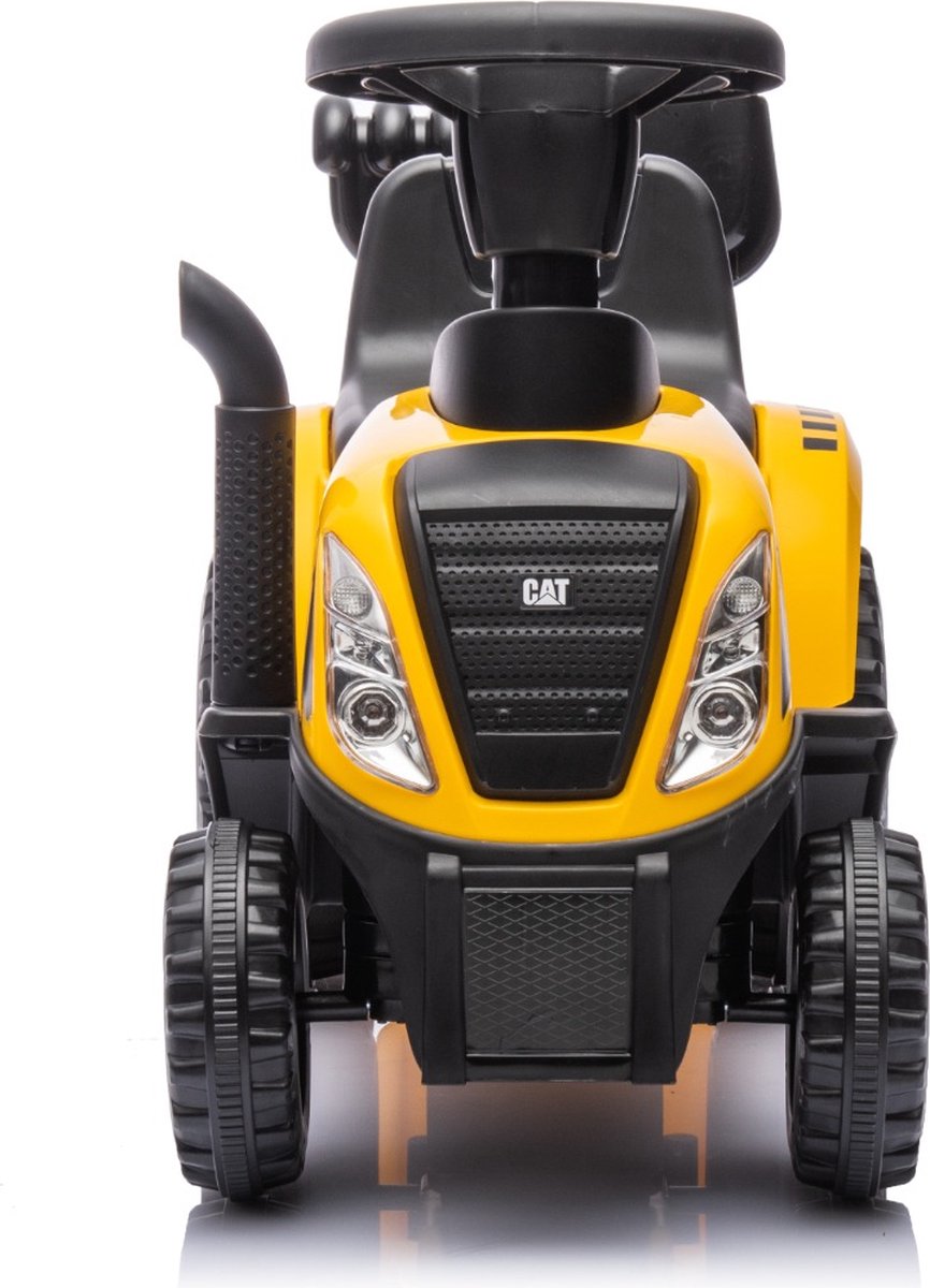 Eco Toys - CAT Tractor Loopauto - Geel/Zwart - Met Aanhanger, Schep & Hark - Claxon & Verlichting - Vanaf 12 Maanden - Max. 25 kg — afbeelding 10
