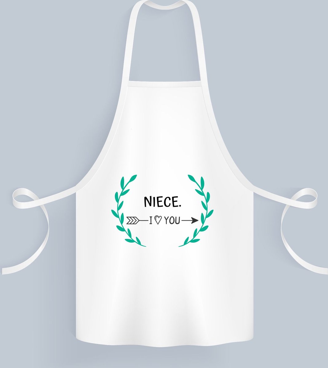 Akyol niece i love you Keukenschort Nicht de liefste nicht verjaardag cadeautje voor nicht artikelen kado geschenk 82 bij 71 cm