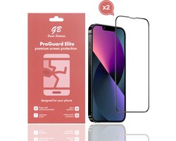 GB ProGuard Elite Screenprotector voor iPhone 13 - 13 Pro - 14 - 16/17e - 2 stuks – Gehard Glas – Volledige Dekking – Krasbestendig & Schokabsorberend