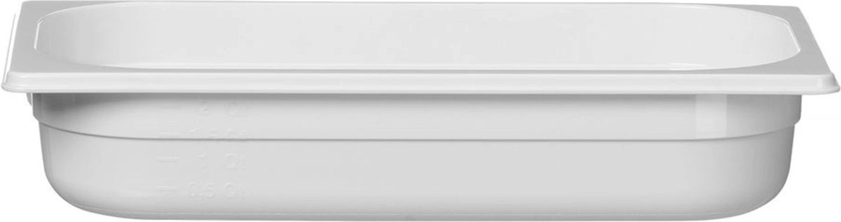 HENDI Gastronormbak – polycarbonaat – 2,5L – wit – 325x176x65 mm