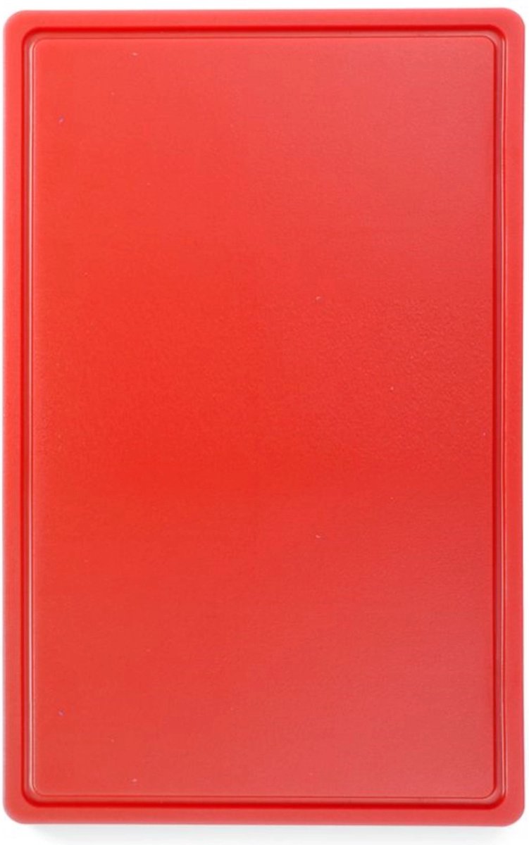 HENDI Snijplank HACCP – Gastronorm 1/1 – Rood – 530x325 mm – HDPE – Dubbelzijdig