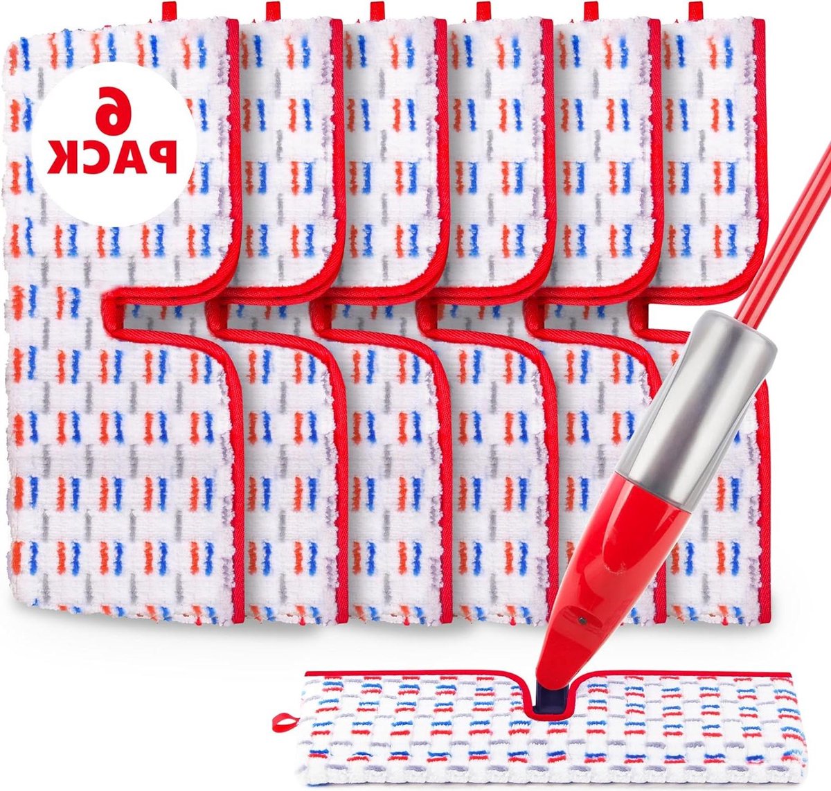 Herbruikbare Dikke Microfiber Mop Pads Compatibel met O-Cedar Promist MAX Spray Mop Vervanging Pads voor Natte en Droge Reiniging