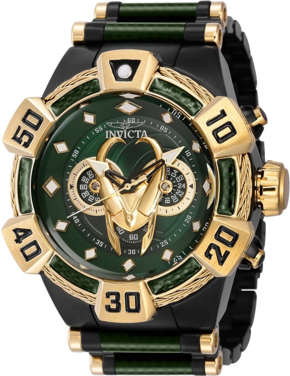 Invicta Marvel - Loki 37602 Quartz Herenhorloge - 52mm