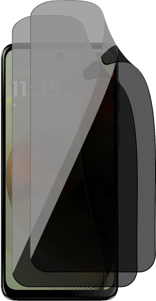 Privacy Screenprotector geschikt voor Motorola Moto G55 - 2x FlexGuard Screen Protector