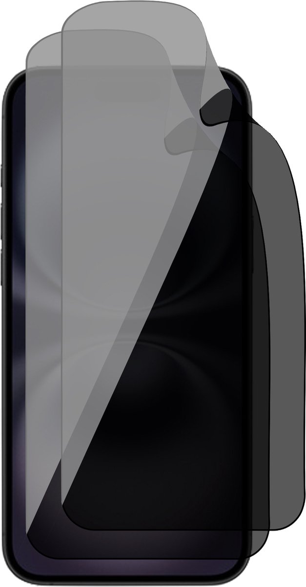 Privacy Screenprotector geschikt voor iPhone 16 - 2x FlexGuard Screen Protector