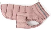 Honden Winterjas Soft Pink voor grotere honden Maat S