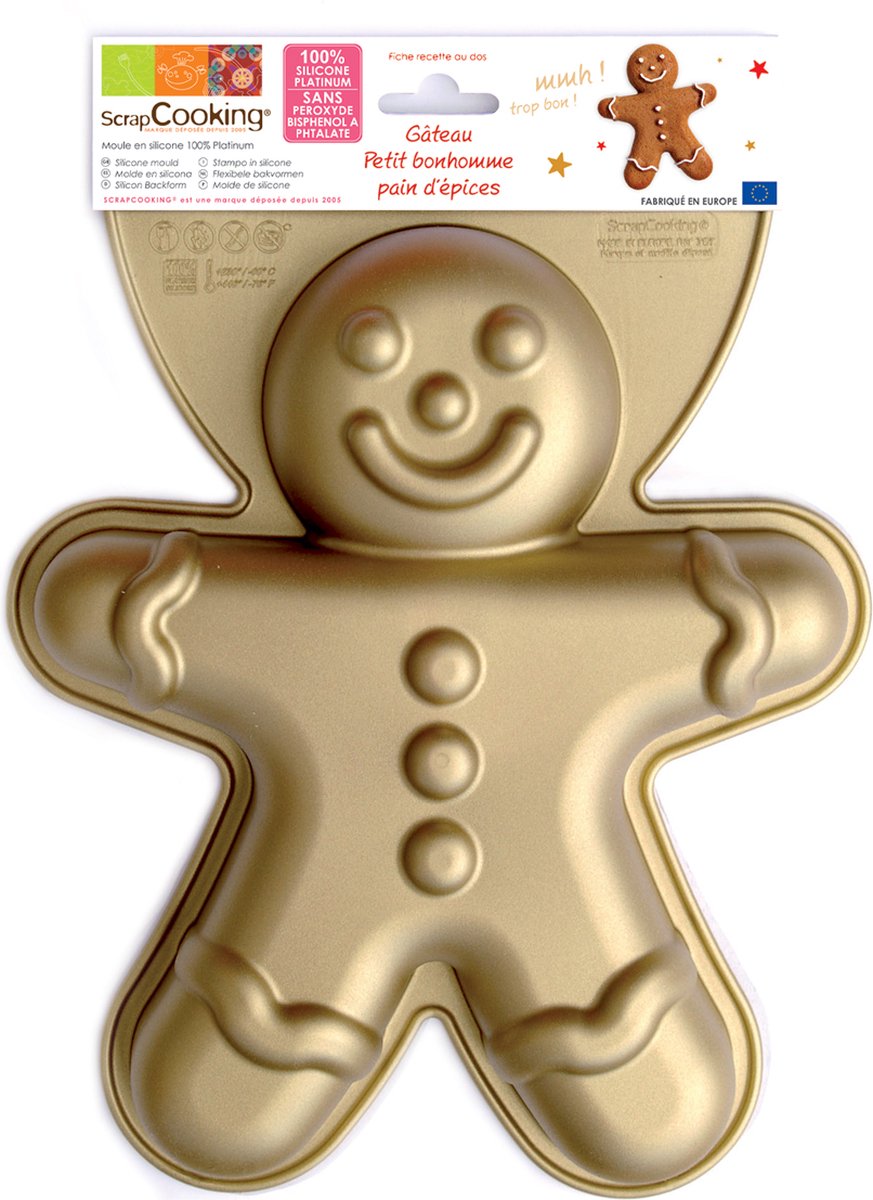 ScrapCooking Siliconen Mal Gingerbread Man
