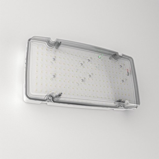 HOFTRONIC - Salus Max LED noodverlichting - Instelbaar 6W/10W - 1500 lumen - IP66 waterdicht - IK08 vandalismeproof - 3 uur accu - 220-240V AC
