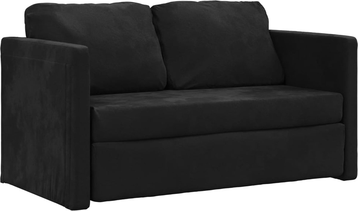 Slaapbank - Uitklapbaar - Slaapstoel - Logeerbed - Zetelbed - Slaapfauteuil - Vouwbed - 1 persoons - Zeer comfortabel - Zwart