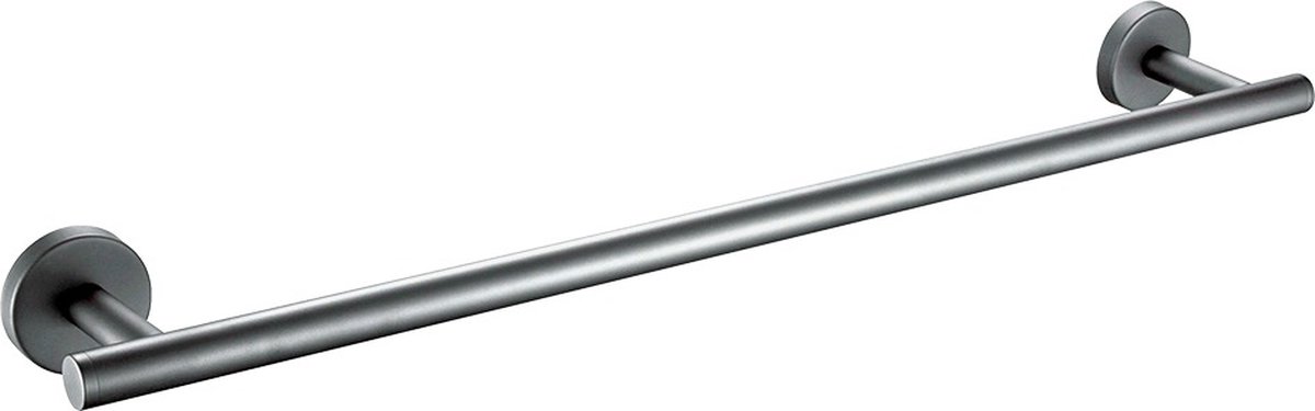 Profielenloods - Handdoekhouder gunmetal - Monteren met schroeven