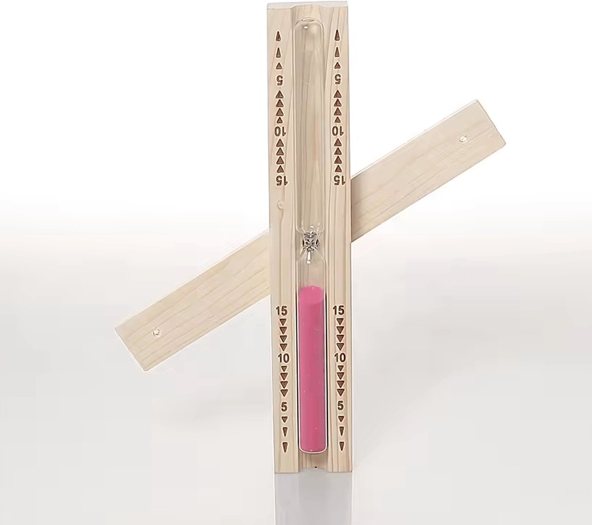 Goedkoopste Sauna Zandloper - Accessoires - 15 Minuten - Roze Zand
