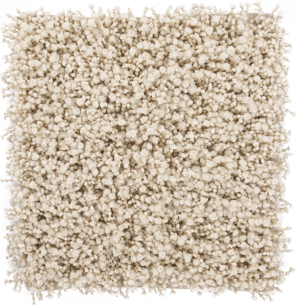 Premium badmat hoogpolig Ciska creme - 60x60 - superzacht en comfortabel - stijlvolle uitstraling - vochtabsorberend en sneldrogend - luxe kwaliteit - anti-slip