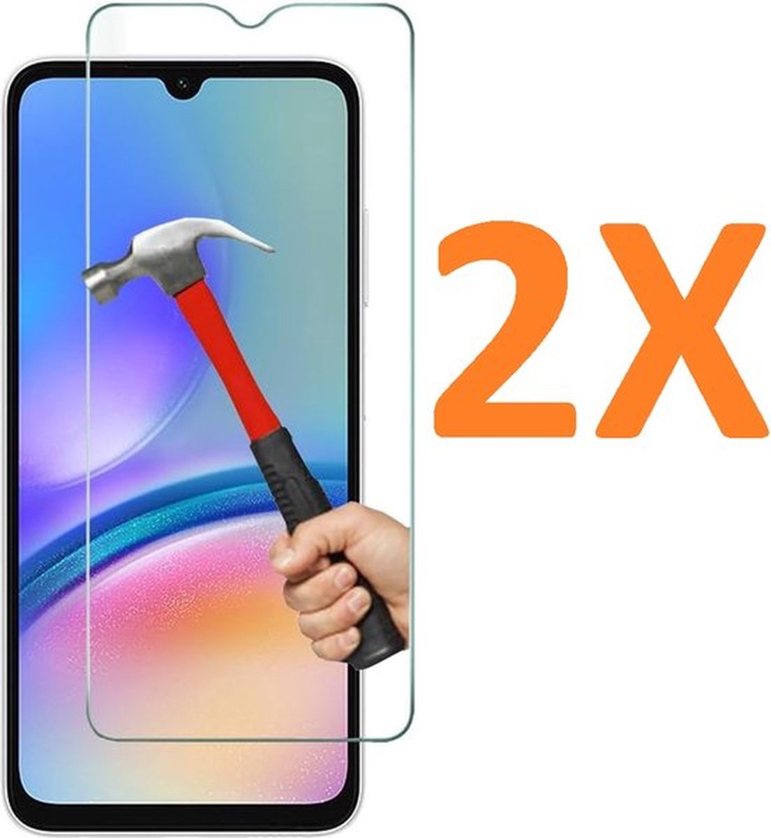 Screenprotector - Geschikt voor Samsung Galaxy A24 4G/Samsung Galaxy M34 5G Tempered Glas screen protector - 2 stuks Beschermglas