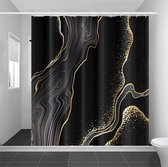 BOTC Douchegordijn Anti Schimmel - Inclusief ringen - Met gewichtsband - Premium kwaliteit - Waterdicht - 180x180cm