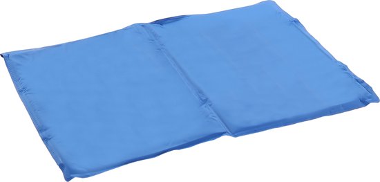 Flamingo Koelmat "Frosty" – Maat M – Rechthoekig Blauw – 70 x 50 cm – Verkoelende Ligmat voor Honden en Katten