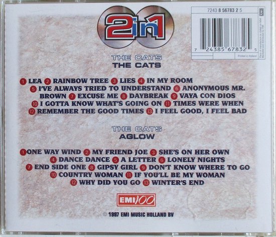 the Cats - 2 in 1 dubbel CD the Cats & Aglow
