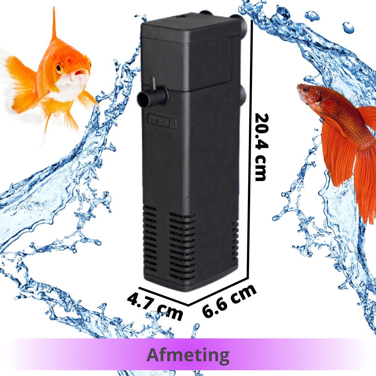 AquaKonings Aquariumfilter 1000L/H 150L-250L thumbnail 6