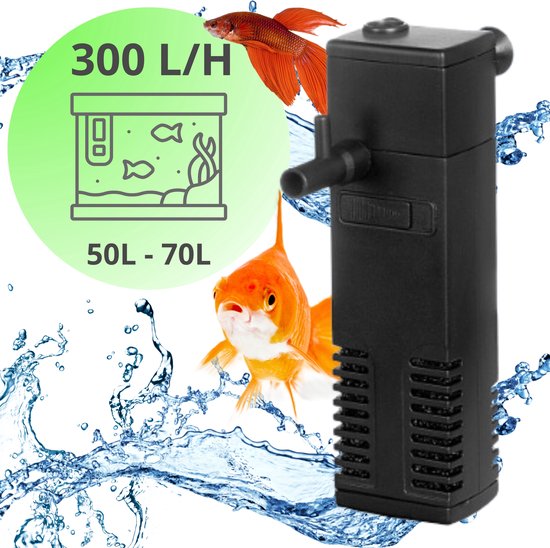 Aquariumfilter 300L/H 50L-70L – Aquarium filter pomp – Zuurstofpomp