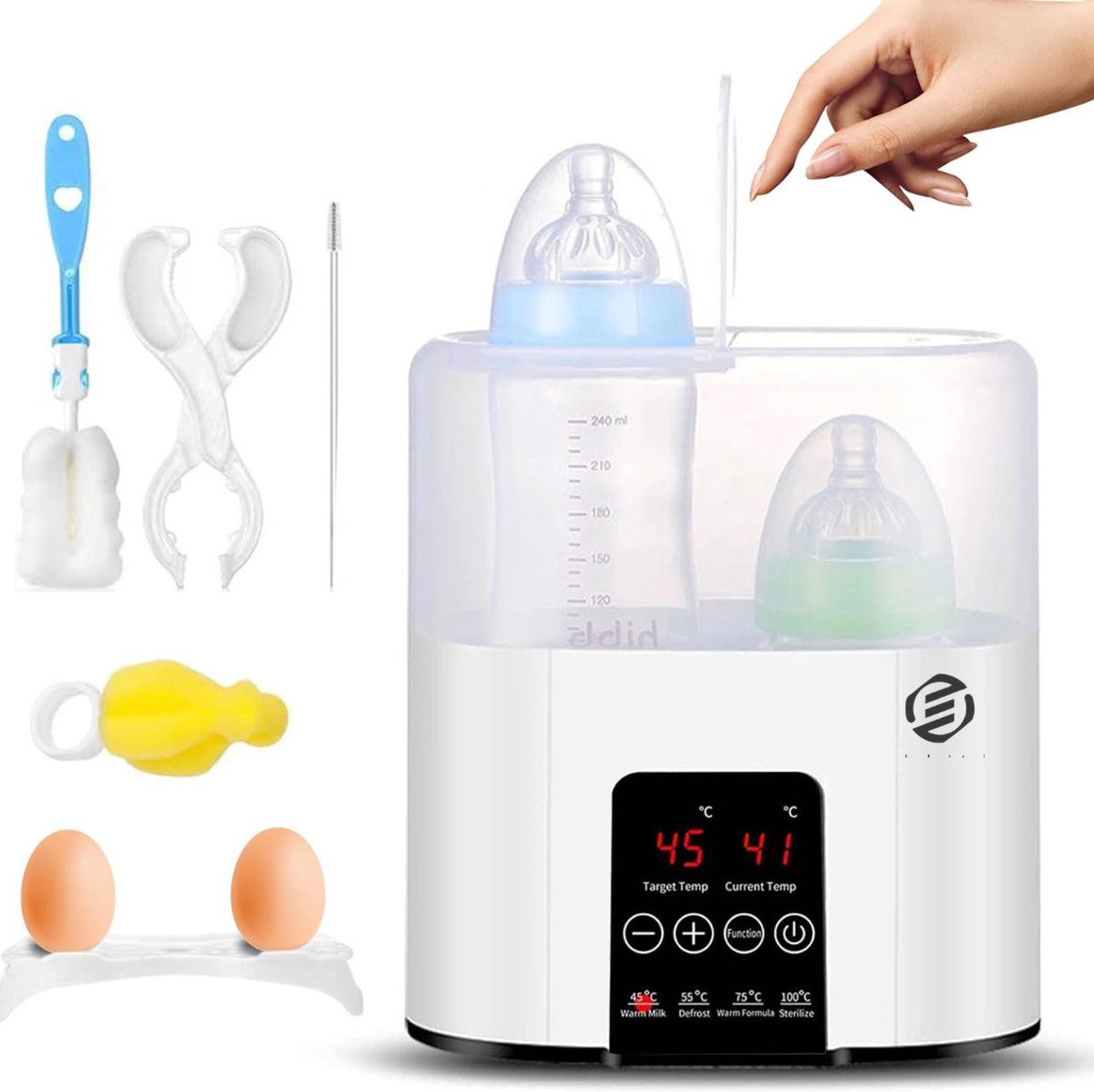 Equivera Flessenwarmer - Flessenwarmers - Flessenwarmer Ondwerweg - Flessenverwarmer - Flessenwarmer Baby - Flesverwarmer - Fleswarmer