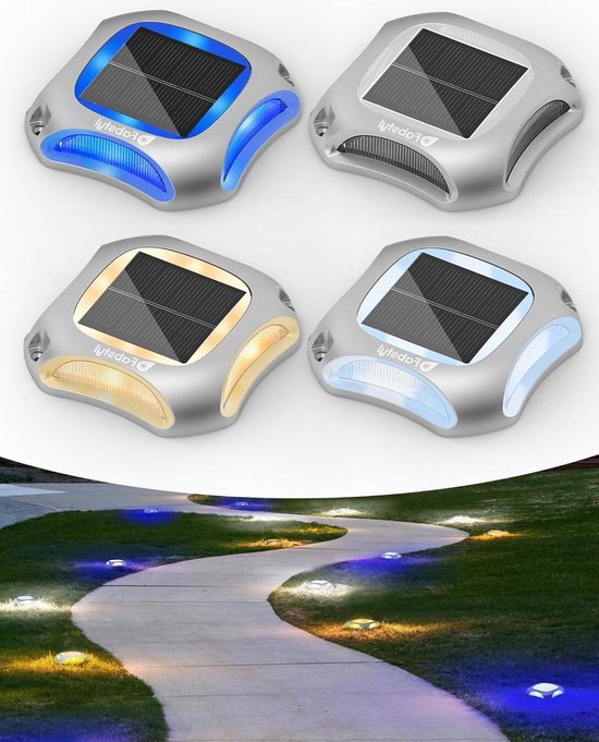 Gigalumi Waterdichte buitenverlichting op zonne-energie voor tuin, landschap, pad, binnenplaats, terras, oprit
