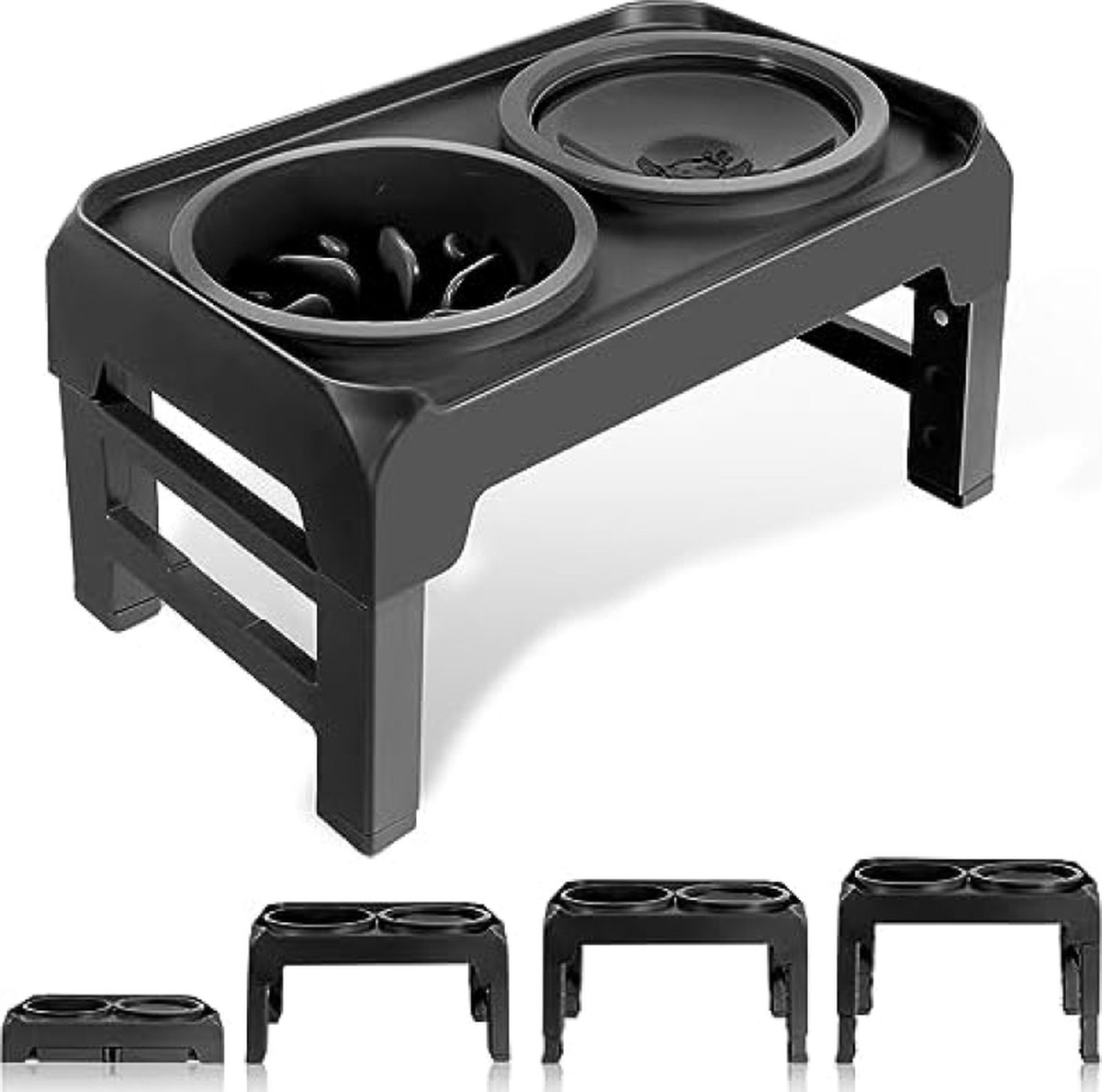 Verhoogde Hondenschalen 4 Verstelbare Hoogtes Hondenbak Met Slow Feeder Voedsel Bowls Niet Spill Water Bowl Set Past Aan 3 2 8 7 10 2 11 8 Voor Kleine Medium Grote Huisdieren Honden 651494487
