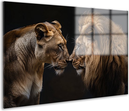 - dieren schilderij glas - Glas schilderijen - Wanddecoratie - Schilderijen - acrylglas