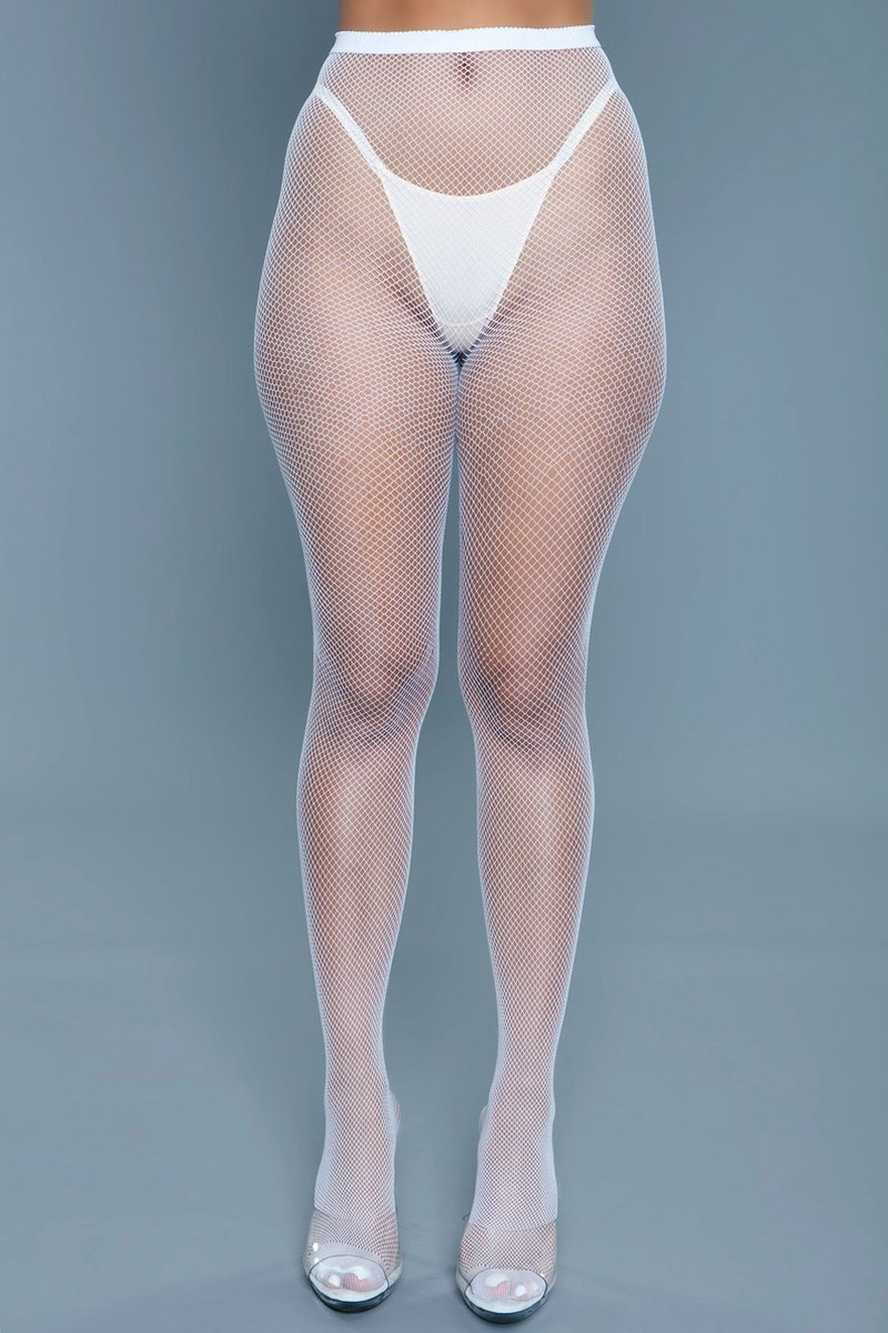 Goedkoopste Be Wicked - Up All Night - Mini Visnet Panty - Wit - One Size