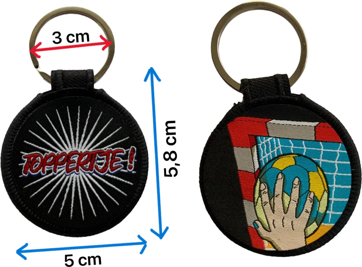 SPORTS-GADGET , topper handbalsleutelhanger , handbal , handbalsleutelhanger , toppertje sleutelhanger , toppertje