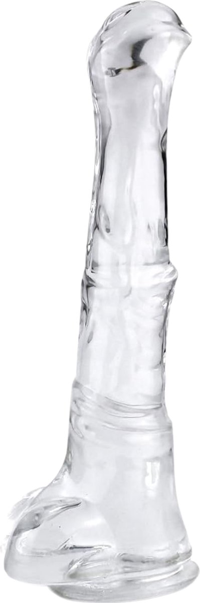 Transparante Mega Dildo - Grote Dildo - Dikke Dildo - Extreme Dildo - Anaal Groot - Reusachtige Dildo XXL - Buttplug XXXL Monster Dildo - Fantasy - Dragon Dildo - Animal dildo - Anaal Groot - Zuignap - 24cm