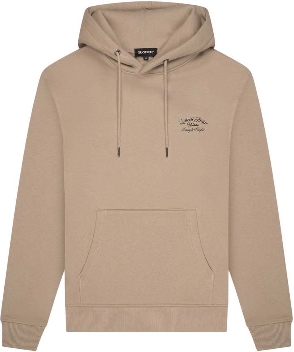 Quotrell Atelier Milano Hoodie Taupe/Black