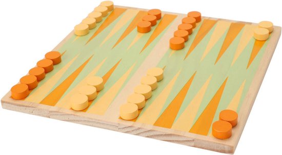 Handgemaakte backgammon-set van Amerikaans notenhout - elegant inlegwerkontwerp