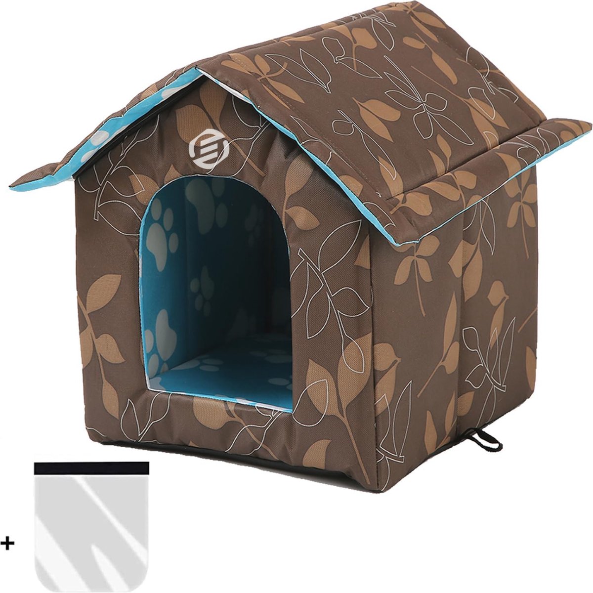 Equivera Kattenhuis Voor Buiten - Kattenhuis Buiten - Kattenhok - Kattenhuisje - Kattenvilla - Kattenhok Buiten