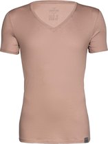 RJ Bodywear The Good Life - 2-pack T-shirt diepe V-hals - Beige -  Maat XXL