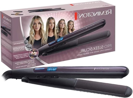 Foto: Stijltang sleek curl haar krullen steilen krullen afgeronde platen 2 in 1 stijltang s6505