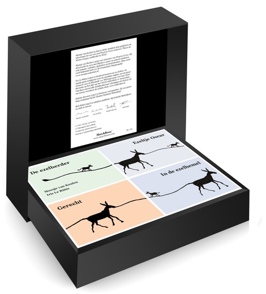 Exclusieve Ezels Serie - Unieke handgemaakte uitgave verpakt in een luxe geschenkdoos van MatchBoox - Kunstboeken