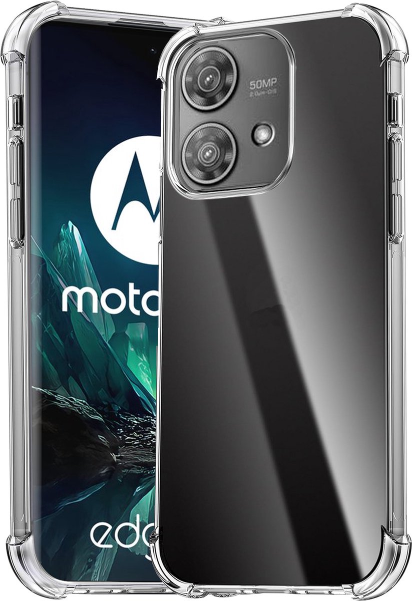 Hoesje geschikt voor Motorola Edge 40 Neo - Shockproof Transparant Back Cover Case