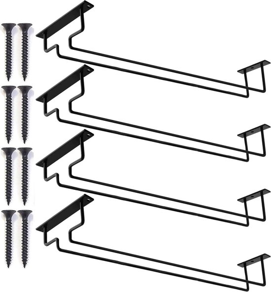 Plafondgemonteerde wijnglasrek, verstelbare industriële wijnrek, muur verstelbare wijnglasrek, hangende wijnglashouder voor bar, verstelbaar metalen wijnrek (brons) (afmetingen: 60 x 30 cm
